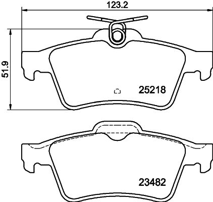 HELLA 8DB 355 015-741 Brake Pad Set, disc brake