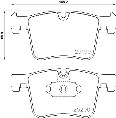 HELLA 8DB 355 015-781 Brake Pad Set, disc brake