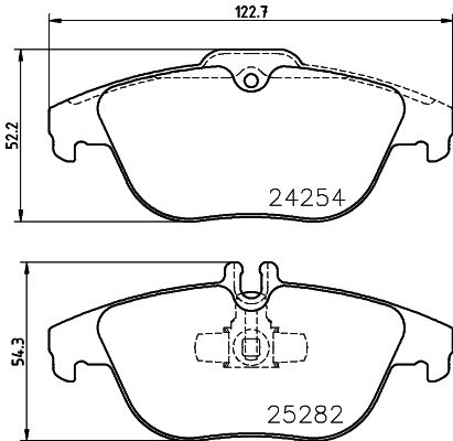 HELLA 8DB 355 016-281 Brake Pad Set, disc brake