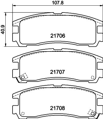 HELLA 8DB 355 016-591 Brake Pad Set, disc brake