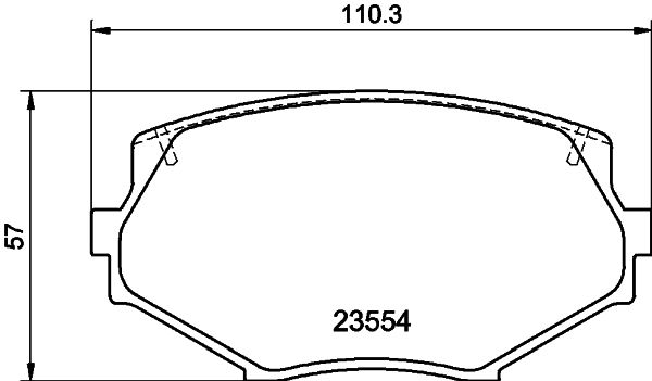 HELLA 8DB 355 016-861 Brake Pad Set, disc brake