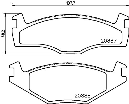 HELLA 8DB 355 017-521 Brake Pad Set, disc brake