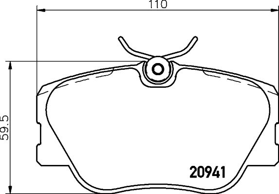 HELLA 8DB 355 017-601 Brake Pad Set, disc brake