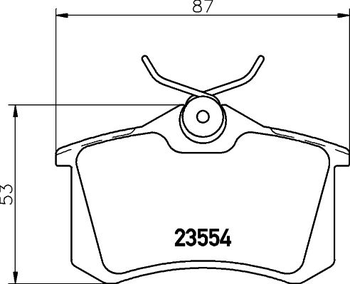 HELLA 8DB 355 017-711 Brake Pad Set, disc brake