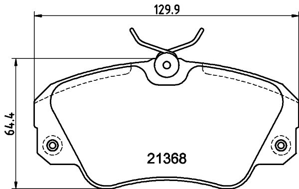 HELLA 8DB 355 017-771 Brake Pad Set, disc brake