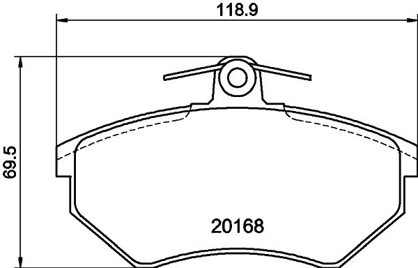 HELLA 8DB 355 017-901 Brake Pad Set, disc brake