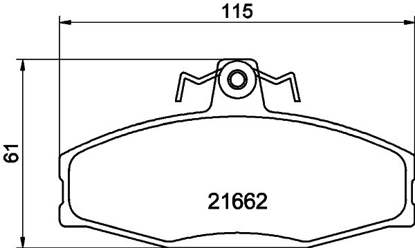 HELLA 8DB 355 017-931 Brake Pad Set, disc brake
