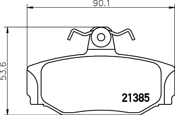 HELLA 8DB 355 017-991 Brake Pad Set, disc brake