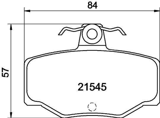HELLA 8DB 355 018-021 Brake Pad Set, disc brake