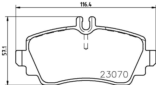 HELLA 8DB 355 018-311 Brake Pad Set, disc brake