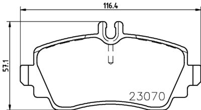 Brake Pad Set, disc brake HELLA 8DB 355 018-311