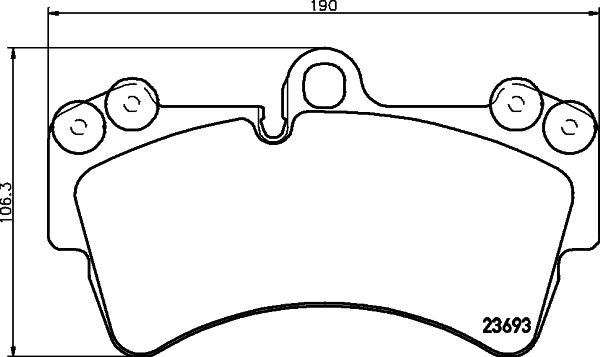 HELLA 8DB 355 018-691 Brake Pad Set, disc brake