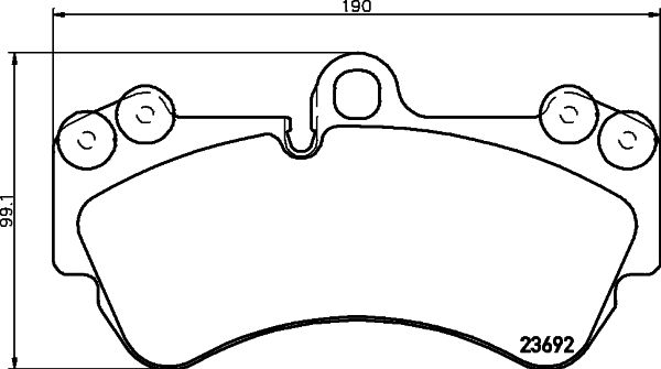 HELLA 8DB 355 018-701 Brake Pad Set, disc brake