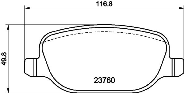 HELLA 8DB 355 018-771 Brake Pad Set, disc brake