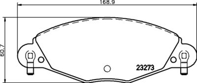 Brake Pad Set, disc brake HELLA 8DB 355 019-421