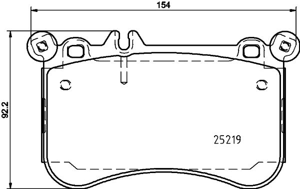 HELLA 8DB 355 019-611 Brake Pad Set, disc brake