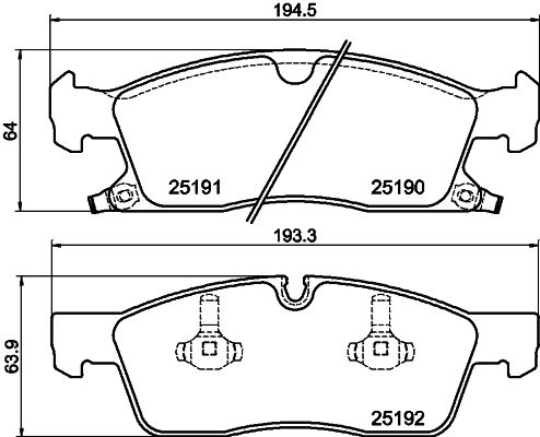 HELLA 8DB 355 019-621 Brake Pad Set, disc brake
