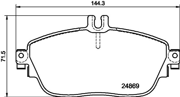 HELLA 8DB 355 019-721 Brake Pad Set, disc brake
