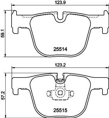HELLA 8DB 355 019-781 Brake Pad Set, disc brake