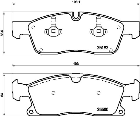 HELLA 8DB 355 019-821 Brake Pad Set, disc brake