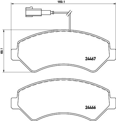 HELLA 8DB 355 019-901 Brake Pad Set, disc brake