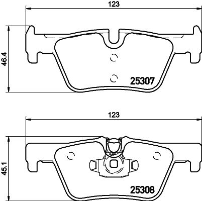 HELLA 8DB 355 019-971 Brake Pad Set, disc brake