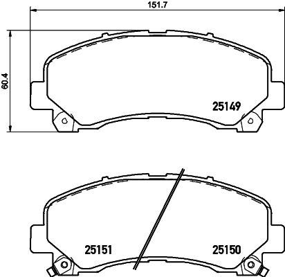 HELLA 8DB 355 020-171 Brake Pad Set, disc brake