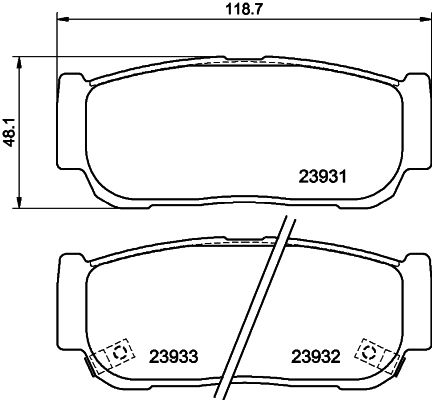HELLA 8DB 355 020-221 Brake Pad Set, disc brake
