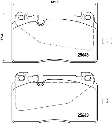 Brake Pad Set, disc brake HELLA 8DB 355 020-251