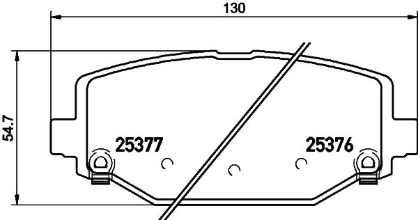 HELLA 8DB 355 020-311 Brake Pad Set, disc brake