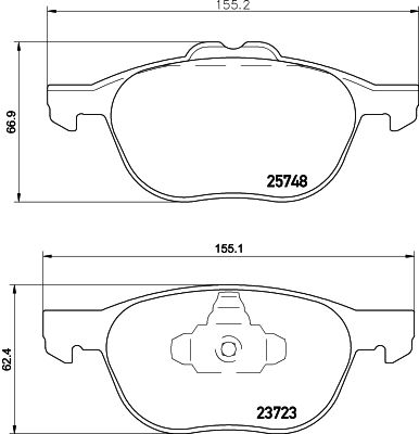 HELLA 8DB 355 020-411 Brake Pad Set, disc brake