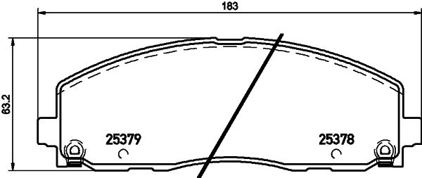 HELLA 8DB 355 020-571 Brake Pad Set, disc brake