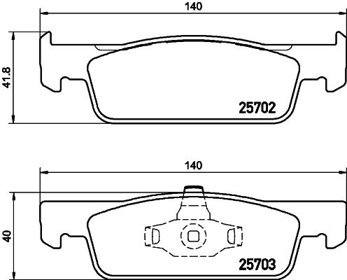 HELLA 8DB 355 020-801 Brake Pad Set, disc brake