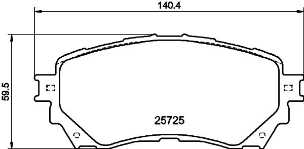 HELLA 8DB 355 020-901 Brake Pad Set, disc brake