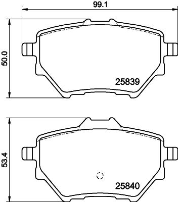 HELLA 8DB 355 020-991 Brake Pad Set, disc brake