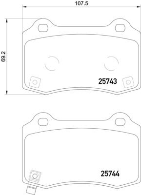 HELLA 8DB 355 021-251 Brake Pad Set, disc brake