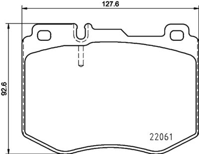 Brake Pad Set, disc brake HELLA 8DB 355 021-671