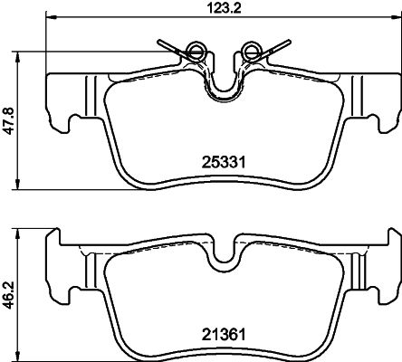 HELLA 8DB 355 021-681 Brake Pad Set, disc brake