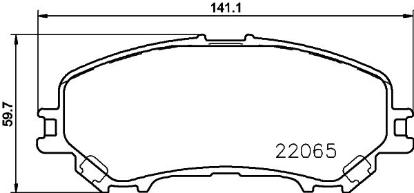 HELLA 8DB 355 021-691 Brake Pad Set, disc brake