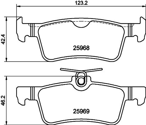 HELLA 8DB 355 021-701 Brake Pad Set, disc brake