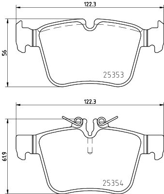 HELLA 8DB 355 021-831 Brake Pad Set, disc brake