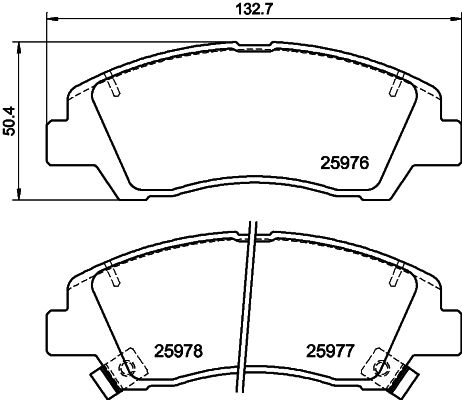 HELLA 8DB 355 023-001 Brake Pad Set, disc brake