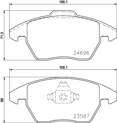 HELLA 8DB 355 023-151 Brake Pad Set, disc brake