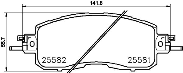 HELLA 8DB 355 023-321 Brake Pad Set, disc brake