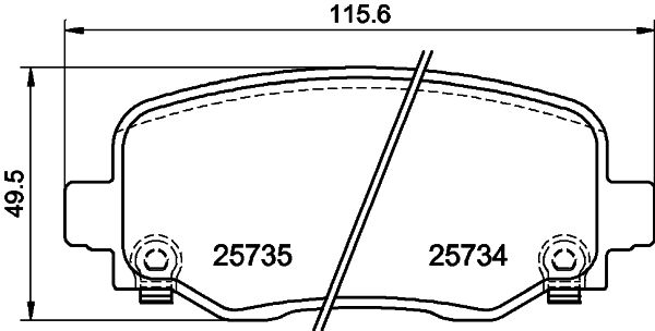 HELLA 8DB 355 024-701 Brake Pad Set, disc brake