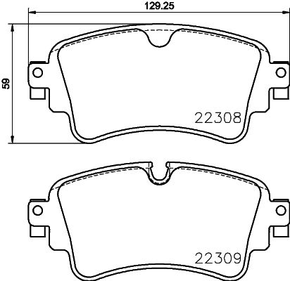 HELLA 8DB 355 024-791 Brake Pad Set, disc brake