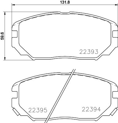 HELLA 8DB 355 024-891 Brake Pad Set, disc brake