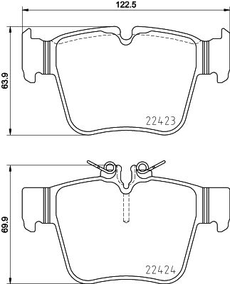 HELLA 8DB 355 024-991 Brake Pad Set, disc brake