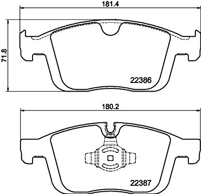 HELLA 8DB 355 025-261 Brake Pad Set, disc brake