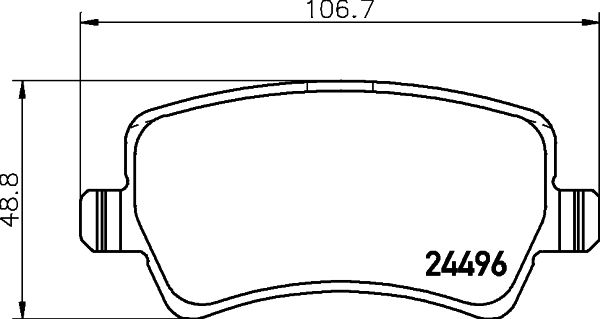 HELLA 8DB 355 025-401 Brake Pad Set, disc brake